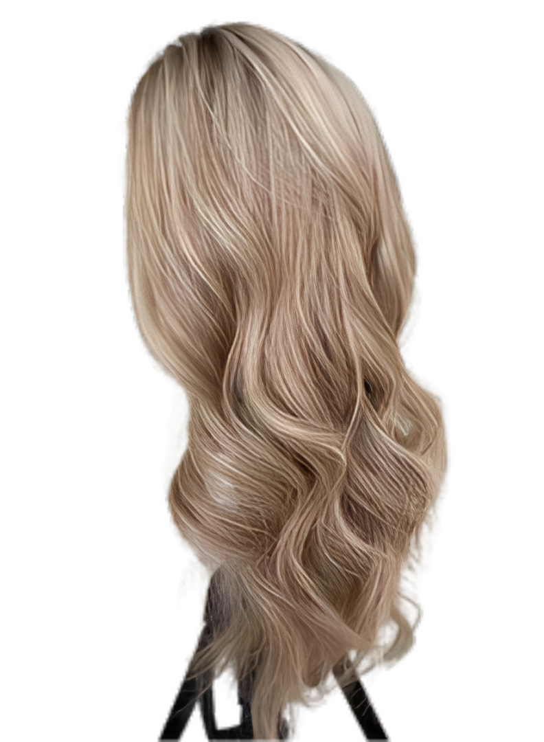 Soft Light Ash Sandy Blonde Waves
