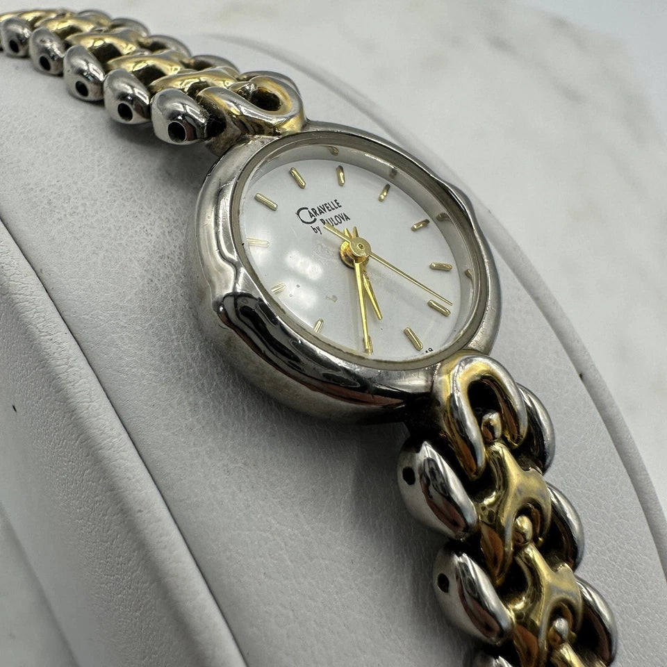 Elegant Caravelle Gold & Silver Ladies Watch