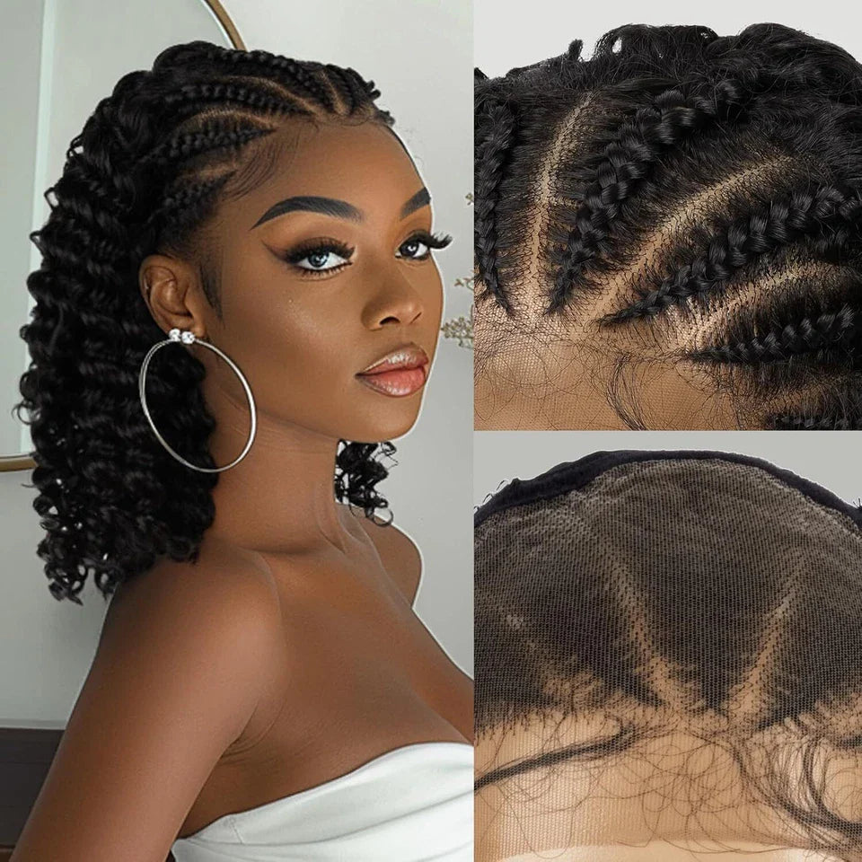 Stylish Curly Bob Braided Wig